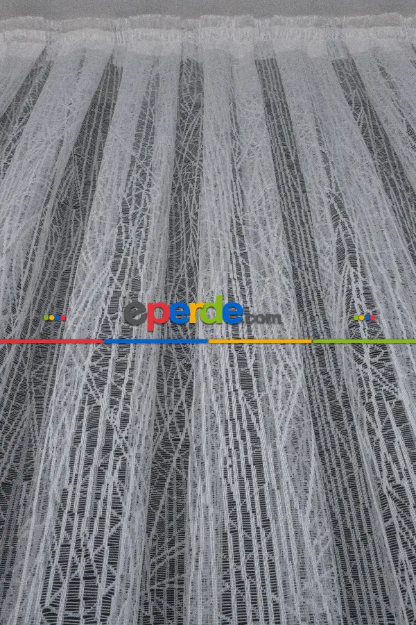 Oturma Odası - Cam Kırık Desen Tül Yeni Tasarım Tül Moda Tül