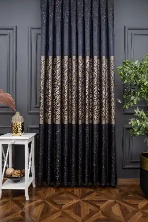 Outlet Dökümlü Jakarlı Modern Desen Fon Perde 1.kalite 100 Cm X 256 Cm 100cm X 256cm 