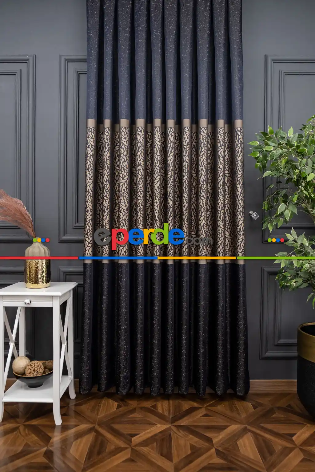 Outlet Dökümlü Jakarlı Modern Desen Fon Perde 1.kalite 100 Cm X 256 Cm 100cm X 256cm 
