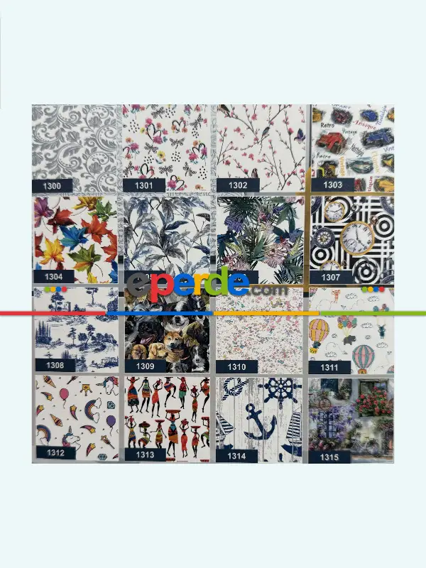 Premium 17 Farklı Desen Plise Perde Cam Balkon Perdesi