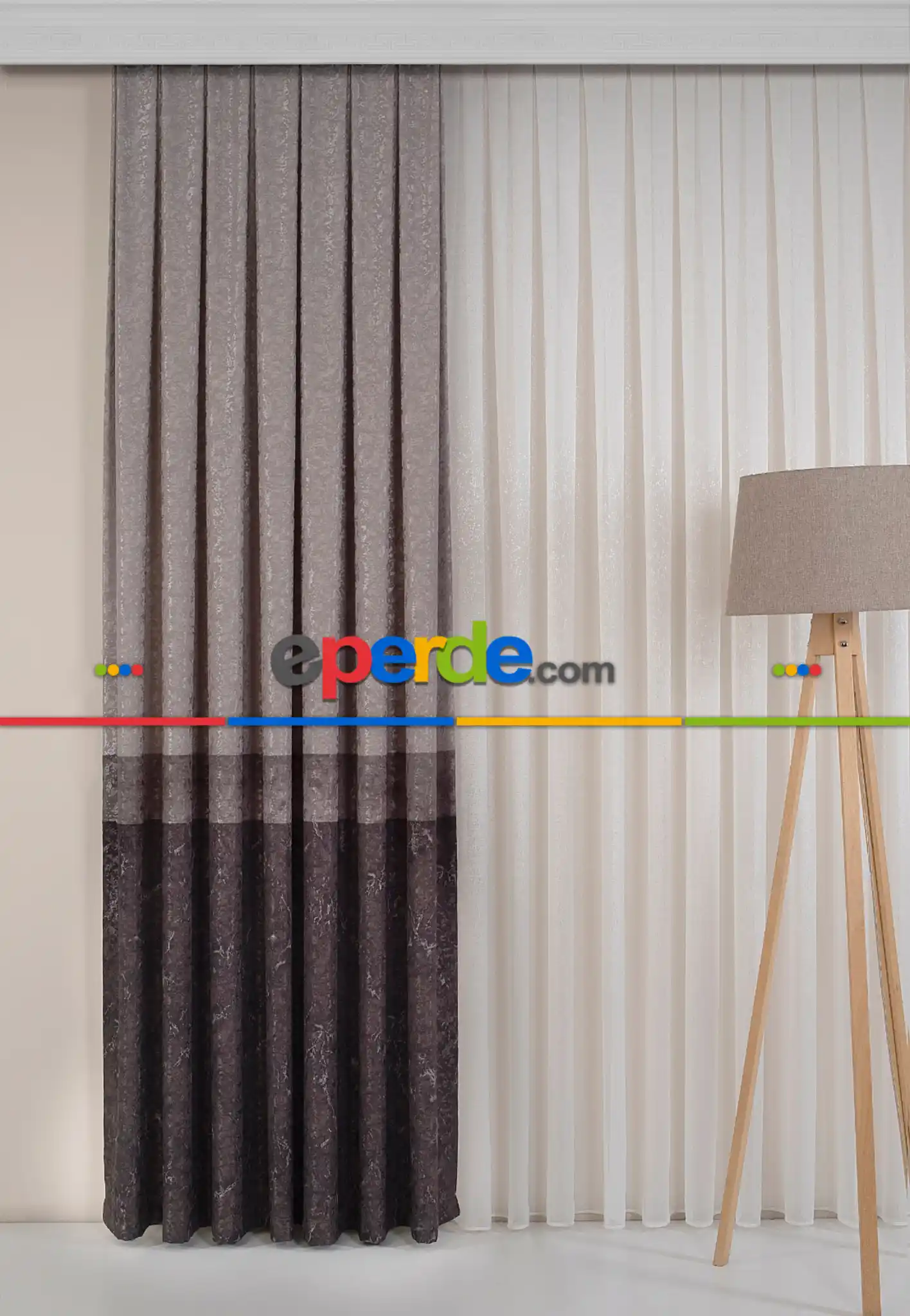 Fon Perde Brillant Flrorus Tasarım Model Renk Yeni Siya Gri Antrasit Fon Perde