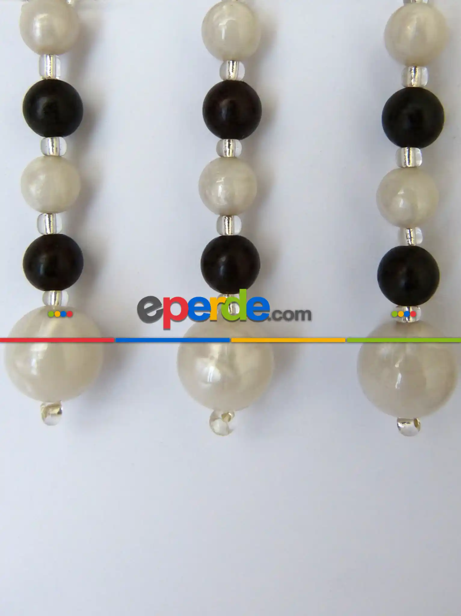 Porselen Perde Boncuğu Kahveli Neşe-2