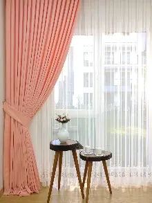 Yavruağzı Düz Sade Mutfak Fon Perde Yan Kanat Perdesi- Yavru Ağzı