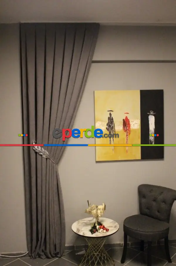 Ada Fon Petek Kadife 12488 Gri