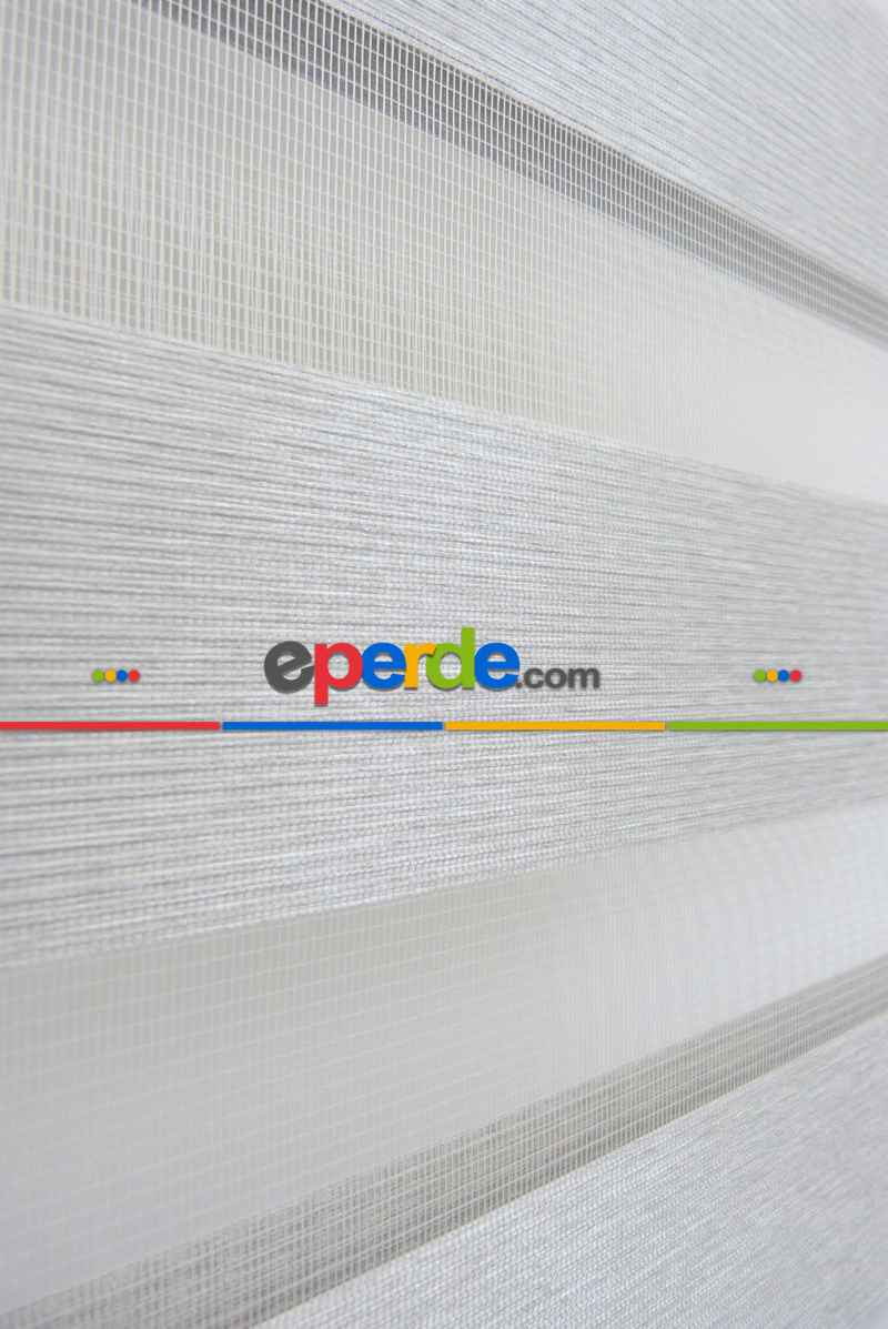 Mutfak - Gri Düz Zebra Zebra Perde- Gri-füme-antrasit