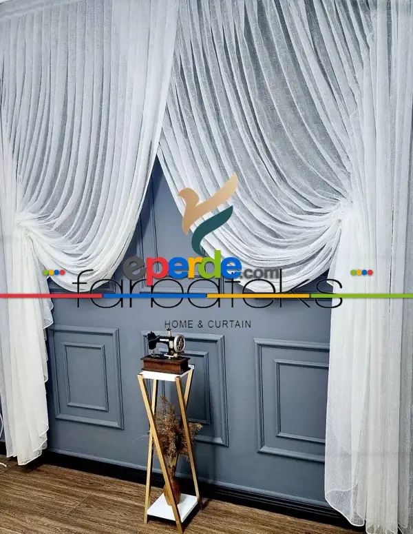 Form Yeni Moda Tül Kruvaze Tiyatro Yanki Tül Perde