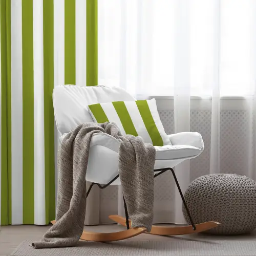 Çizgili Fon Perde Evim1622-6 Kumaşı Kalındır Duck Bezi Değildir