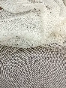 Salon Tül Perde - Zerafet Serisi 2021 Modern Mekanlarınız İçin Düz Armür Tül Perde(ütü Gerektirmez)- Ekru