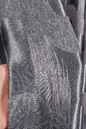 Avantgarde Antrasit Dalgalar Desenli– Modern Jakar Dokuma Fon Perde