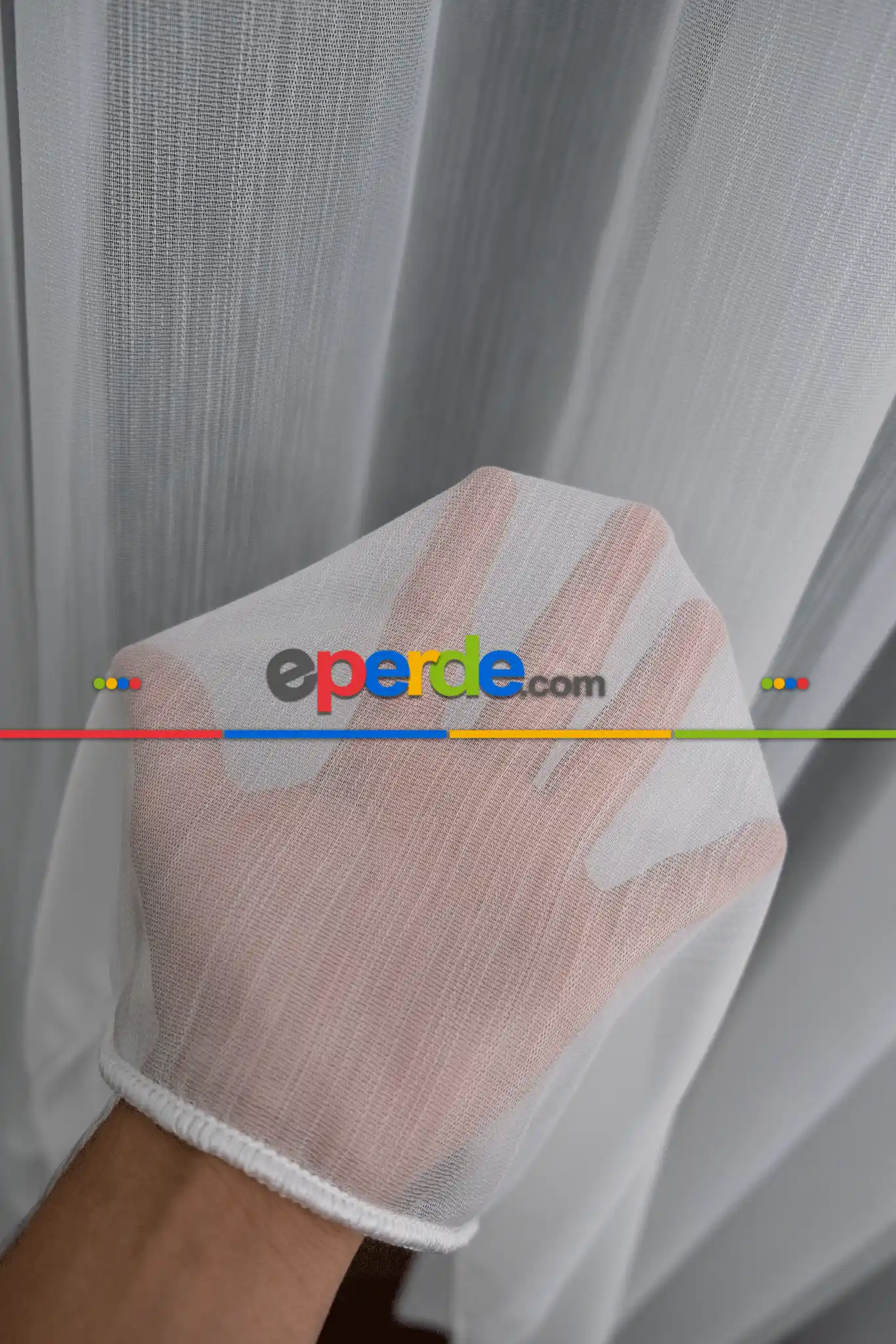 Elmaz Düz Tül Perde - Ekru ( Ütü İstemez ) - Kurşunlu Tül