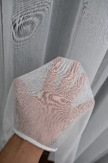 Elmaz Düz Tül Perde - Ekru ( Ütü İstemez ) - Kurşunlu Tül