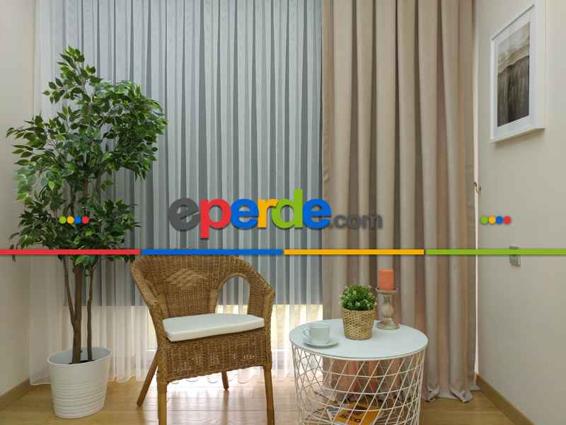 Fon Perde (150)- Krem Bej