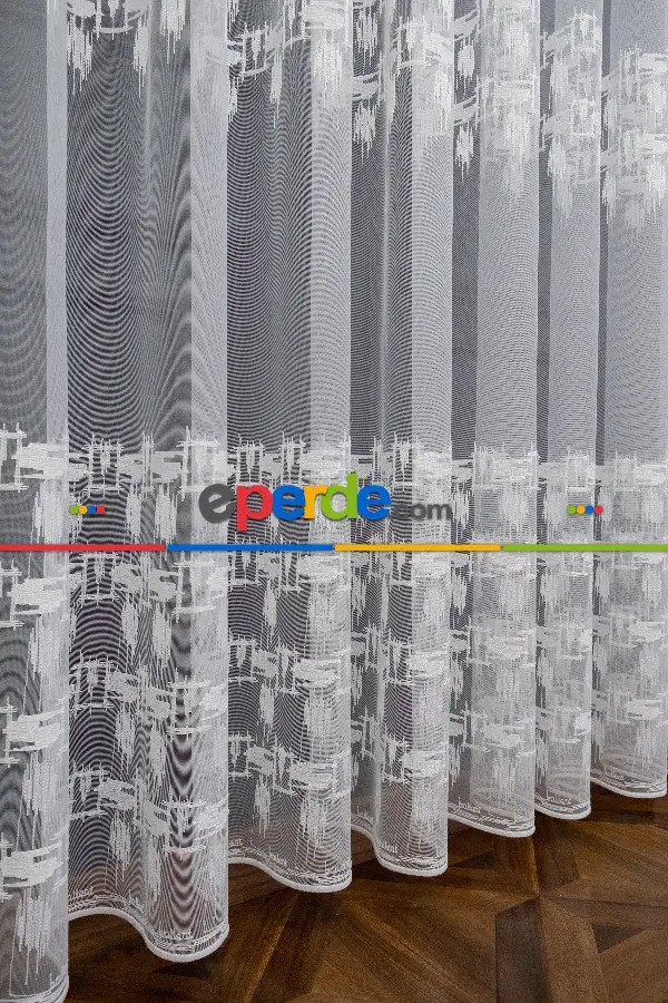 Yatak Odası - Brillant Fırça Desen Tül Genç Spor Tasarım Modern Tul