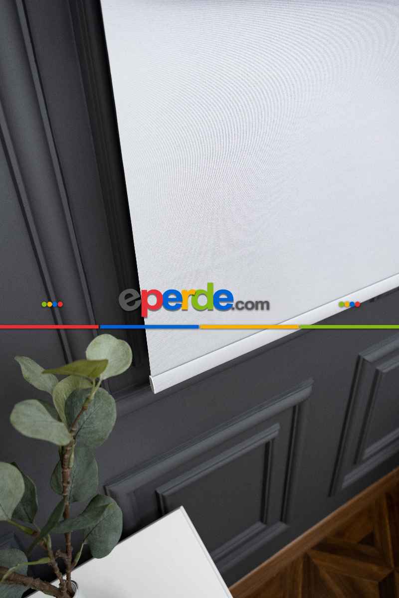 Foldet Keten Tül Ekru