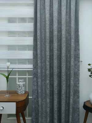 Gri - Düz Jakar Fon Perde- Gri-füme-antrasit-gri Açık