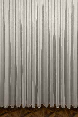 Arzenen Marka Doğal Yansımalarıyla Şık Görünümlü Kendinden Parlak Tül Perde- Krem - Kurşunlu Tül