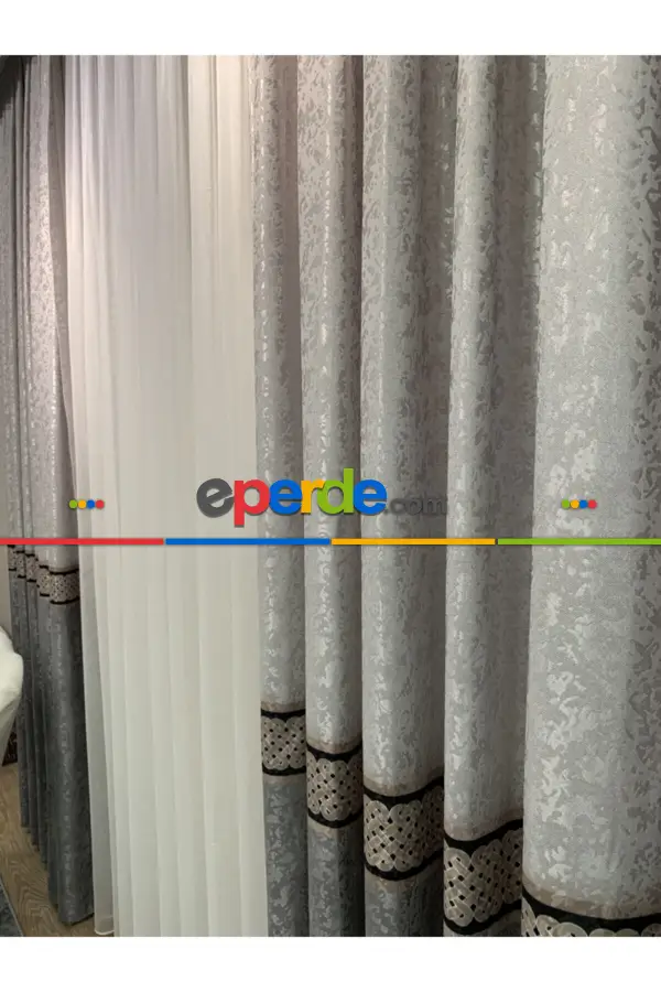 Yatak Odası - Brillant Perde Livabonarperde Yeni Tasarım Desen Renkl Fon Perde Yan Perde Kanat Perde