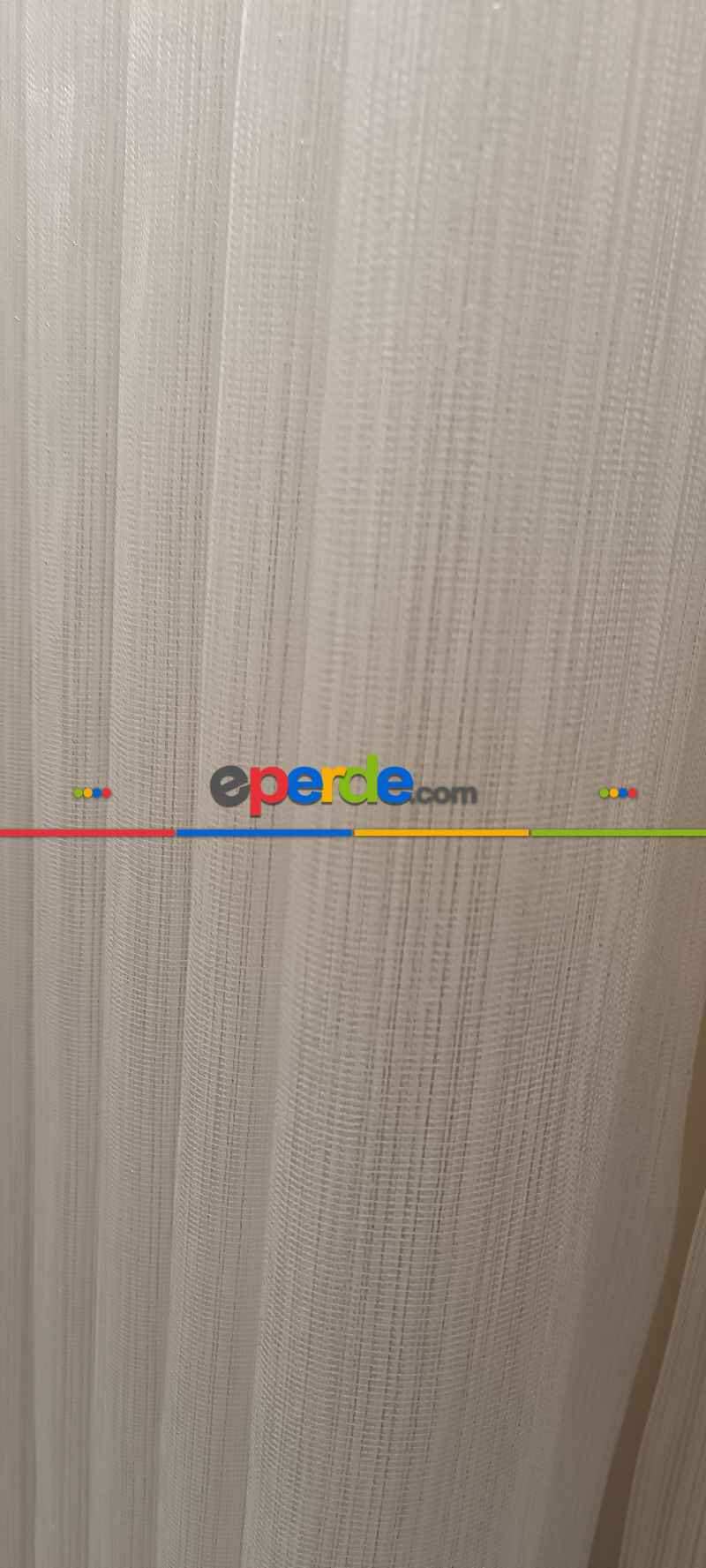 Modern Ve Zarif Simli Çelik Tül Perde