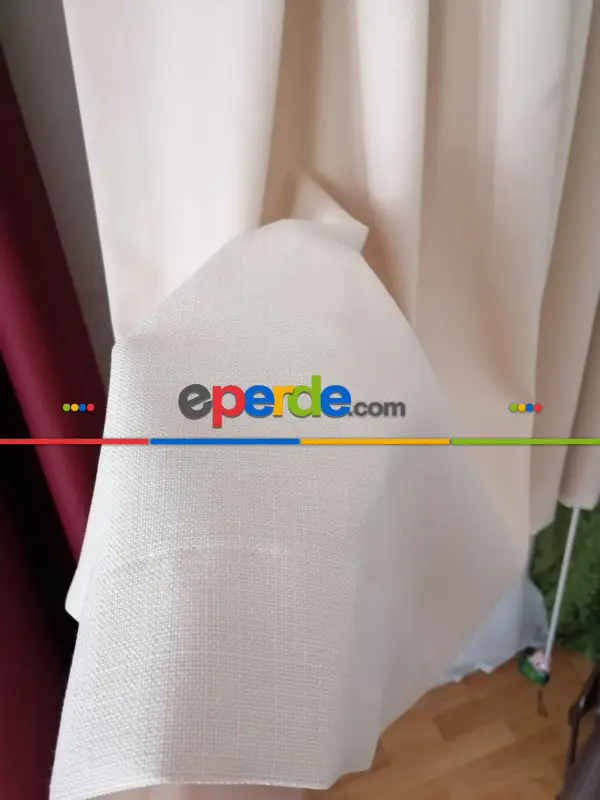 Milpa Keten Düz Fon Perde - 32 Renk Seçekli