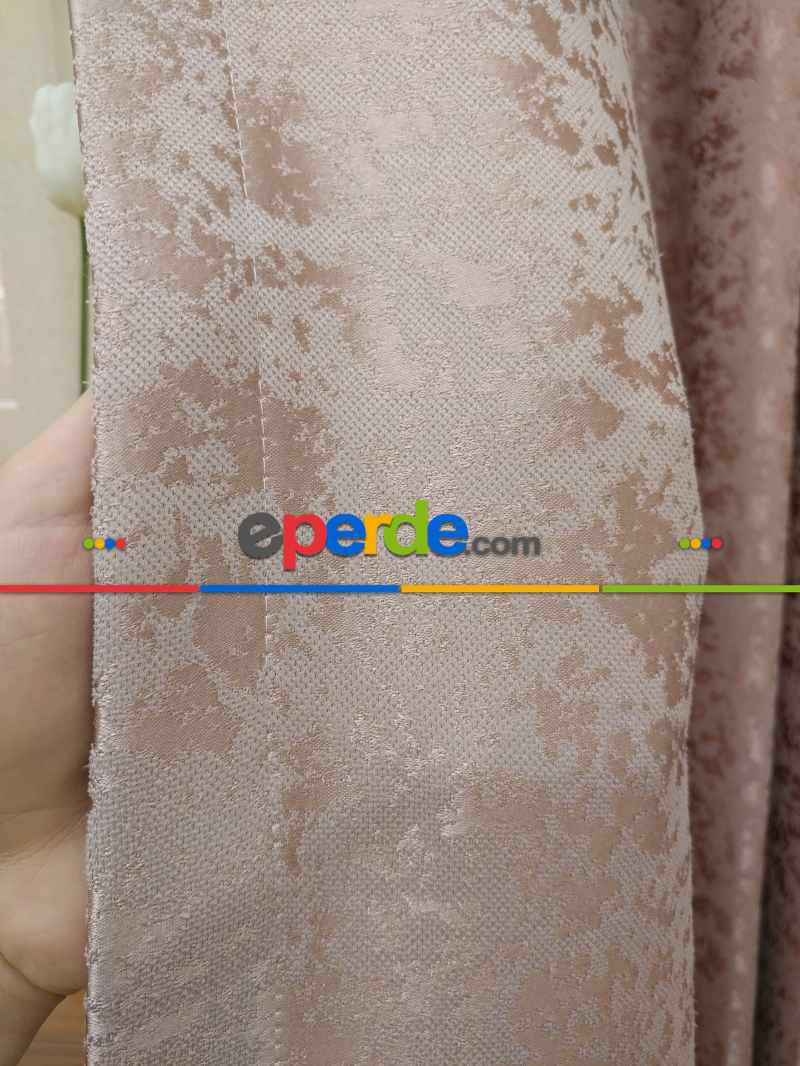 Pudra Rengi Duz Jakar Fon Perde (150)- Pudra