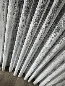 Alev Desen Tül Perde Tek Kanat - Ekru