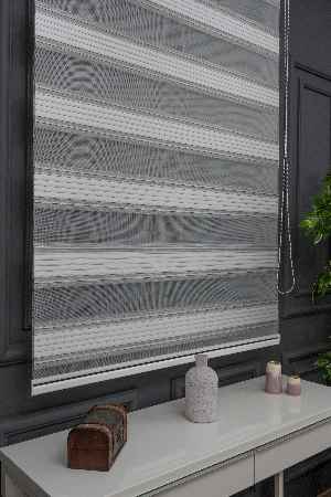 Zebra Perde - Yarım Plise - Degrade Renk Geçişli Zebra Perde