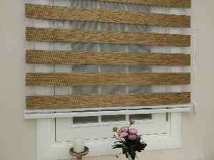 #üreticifirma %40 İndirimli Lüx Bambu Zebra Perde Ahşap Görünümlü