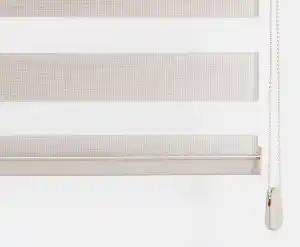 80x200 Hazır Krem Bambu Zebra Perde-256- Krem