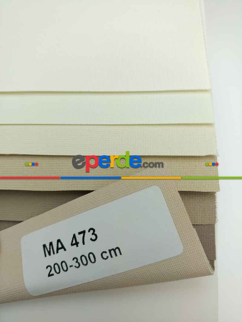 Salon Stor Perde - Düz Stor Perde Krem - Kahve - Bej - Vizon Toprak Tonları- Krem