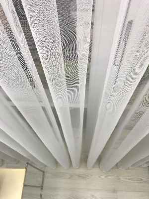 Ekru Fransız Dantel Etek Ucu Güpür İşlemeli Salon Perdesi 2021- Ekru