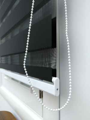 Zebra Perde - Düz Zebra Perde- Siyah