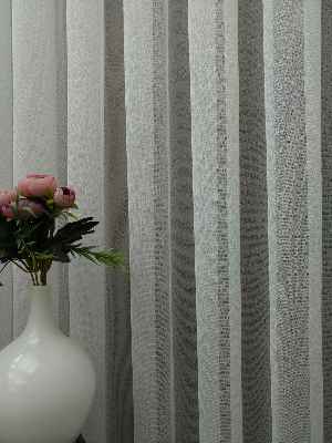 Özel Dokuma Buzlu Düz Tül Perde 2021 Ütü Gerektirmez- Ekru