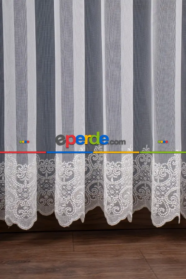 Yatak Odası Tül - Elit Nakış İşlemeli Tül Perde