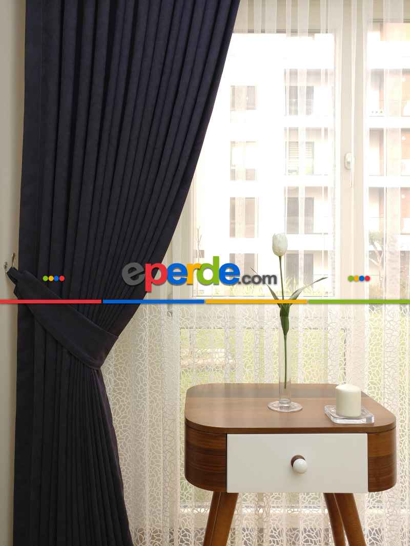 Antrasit Gri Düz Fon Perde ( Dökümlü Fon )- Antrasit