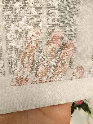 Çiftli Sistem Tül Stor Beyaz Örme Tül 2025- Beyaz