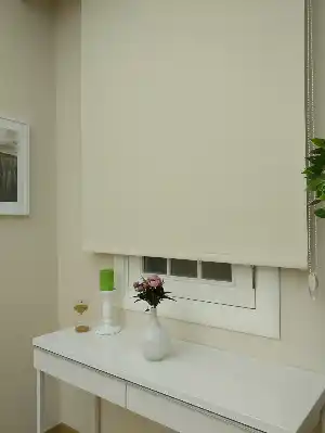 Stor Perde Karartma Blackout (pvc Kaplama) Kalın Dokulu- Krem Koyu