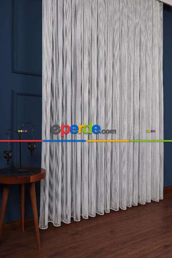 Taraklı Zikzak Ip Düz Tül Perde Ütü Istemez