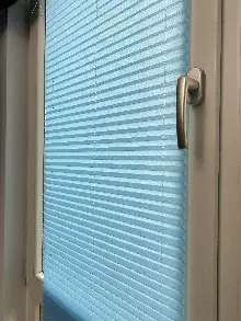 Mutfak - Plisel Perde, Mavi Diamond Seri Cam Balkon Perdesi 1. Kalite Matkapsız Montaj Yaylı Sistem