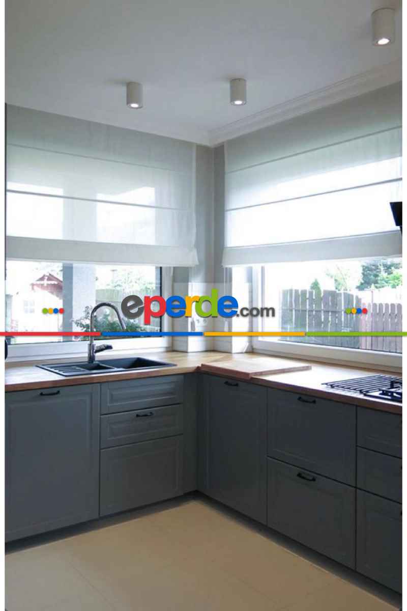 Genç Odası Katlamalı Perde Beyaz Keten Tül