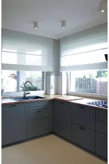 Katlamalı Perde Beyaz Keten Tül