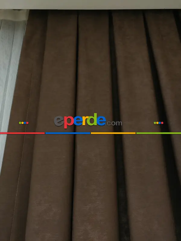Soft Sütlü Kahve Fon Perde (180)- Sütlü Kahve
