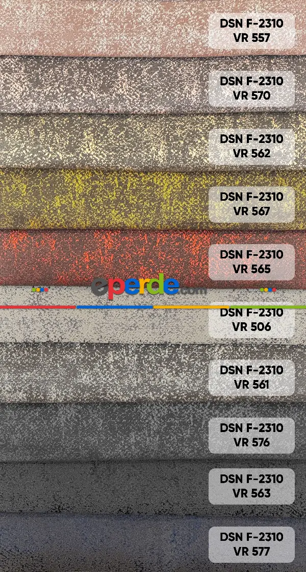Yatak Odası - 17 Renk Jakarlı Fon Perde - Premium Royal Serisi