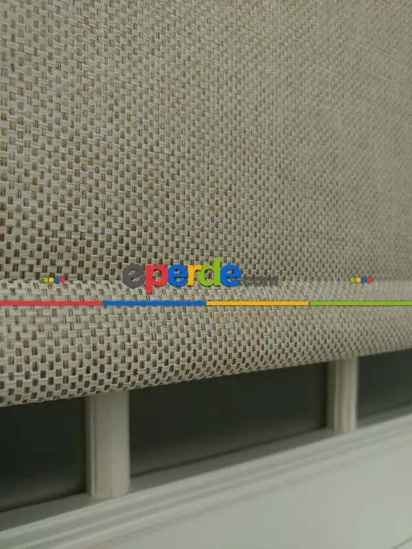 Hasır Stor Perde - Karartma Işık Geçirmeyen - 6 Farklı Renk- Siyah-gri-füme-antrasit-krem-bej-vizon Rengi-ekru-çok Renkli