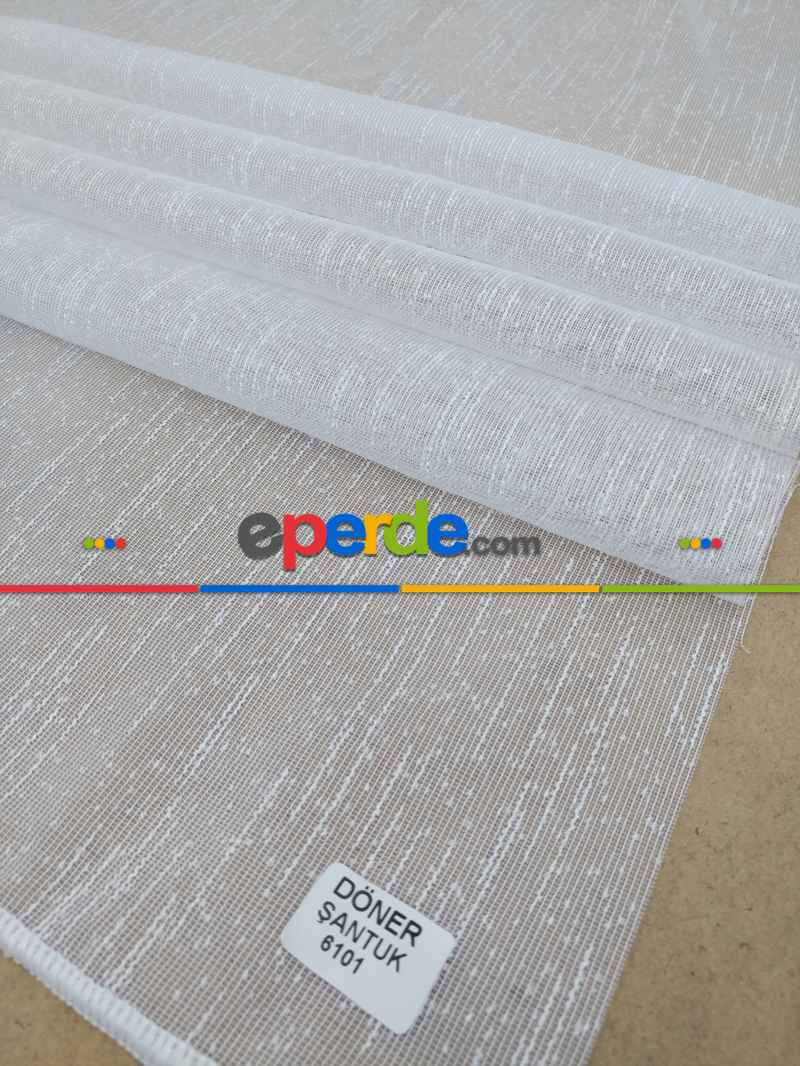 Salon Tül Perde - Şantuk Düz Tül Perde- Ekru