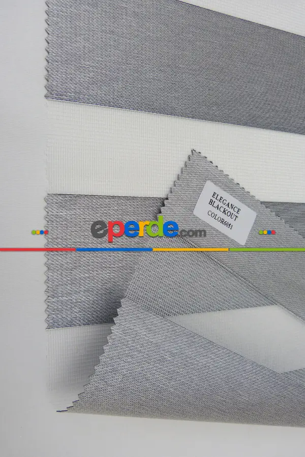Mutfak- Karartma Zebra Perde Blackout) Işık Geçirmez- Gri-füme-antrasit