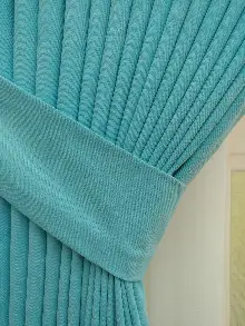 Bebek Odası - Turkuaz Düz Sade Fon Perde 818