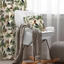 Genç Odası - Tropikal Fon Perde Evim K-739 Kumaşı Kalındır Duck Bezi Değildir