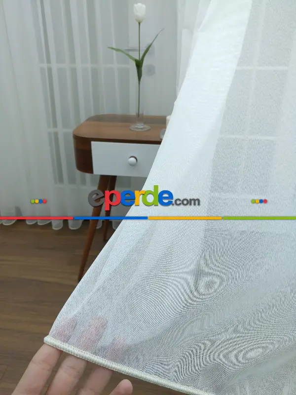 Mutfak Tül Perde- Ekru