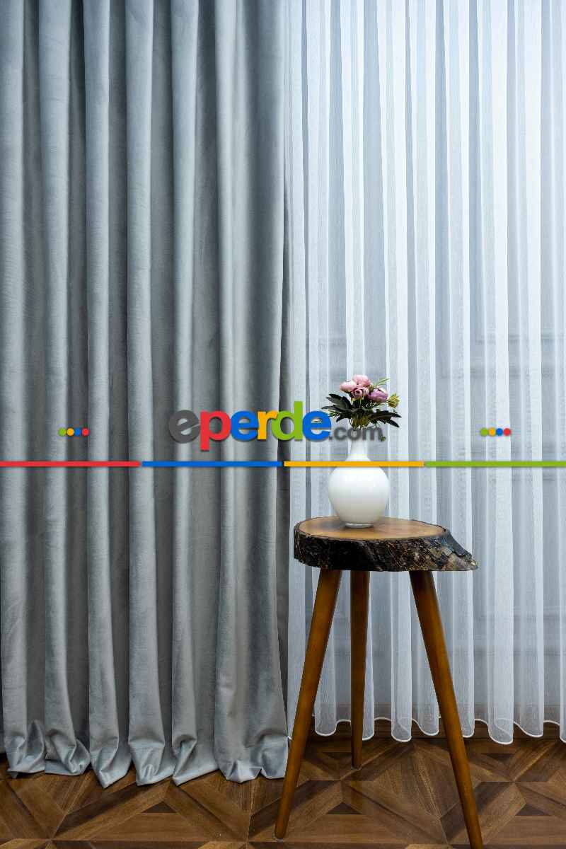 Yatak Odası Fon Orjinal Örme İpek Kadife (ithal)- Gri-füme-antrasit