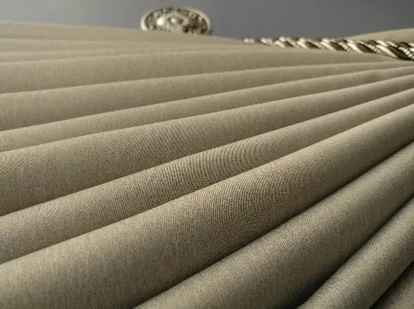 Salon Perdesi - Modern Keten Görünümlü Işık Geçirmez Karatma Fon Perde 2021 Ikon- Vizon Rengi